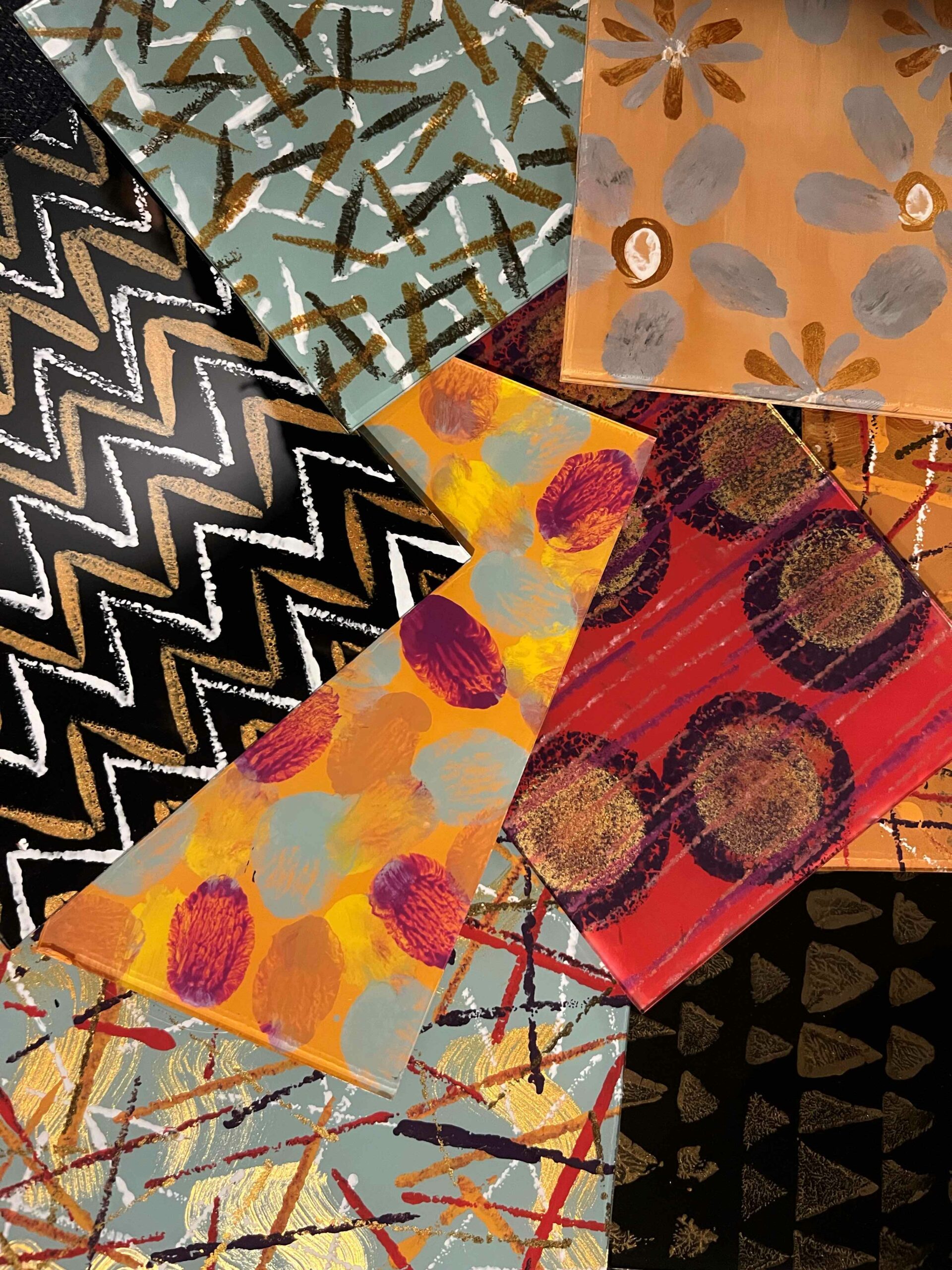 Peinture sous verre Pkz 2 – Evelyne Piskiewicz